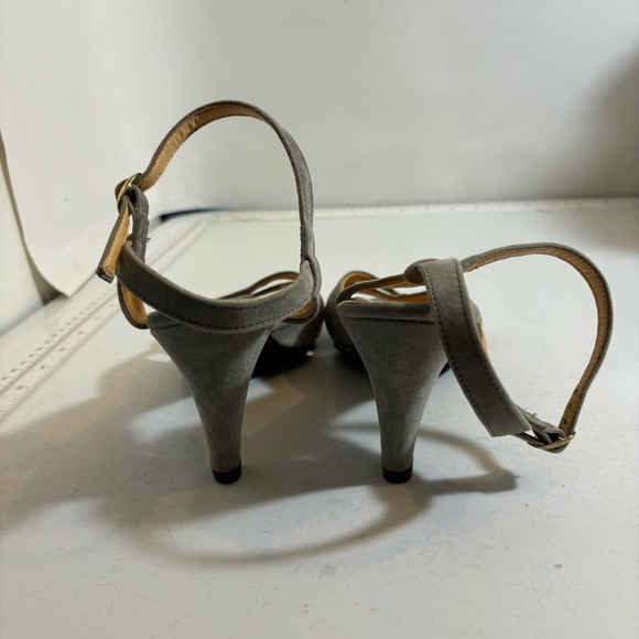 Vintage Kinney women’s grey strappy high heeled sandals in size 8.5 - Picture 5 of 11